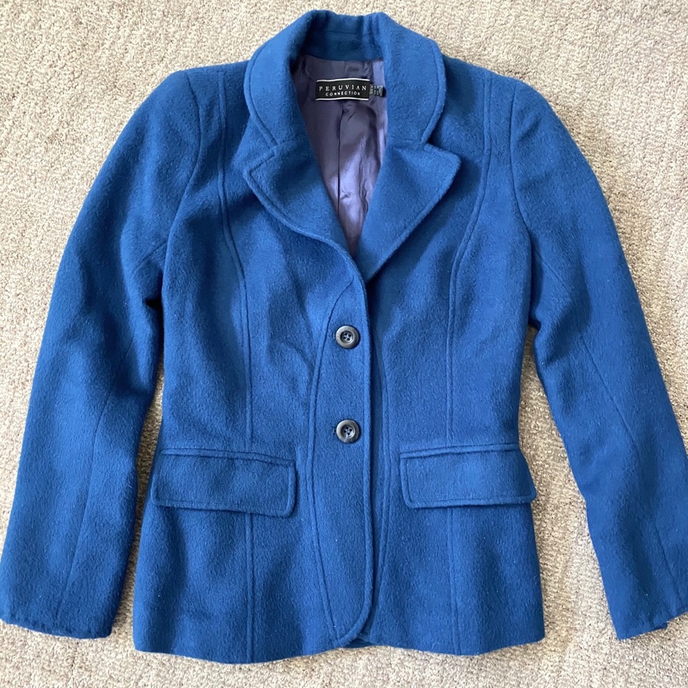 Peruvian connection baby alpaca blazer